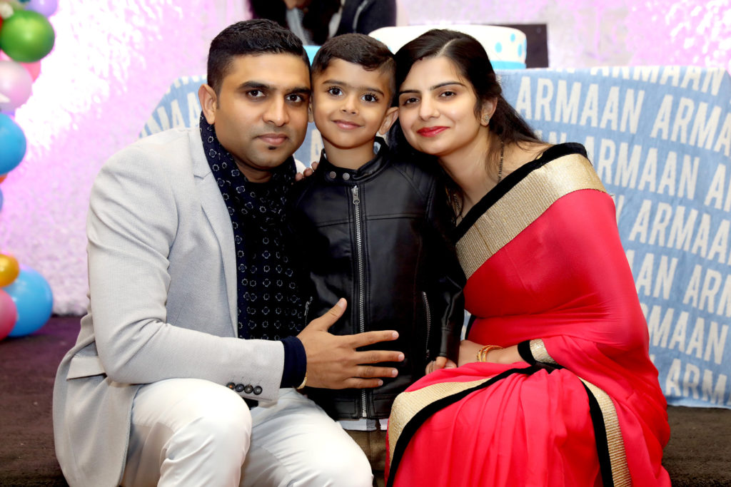 Sunil with his family
