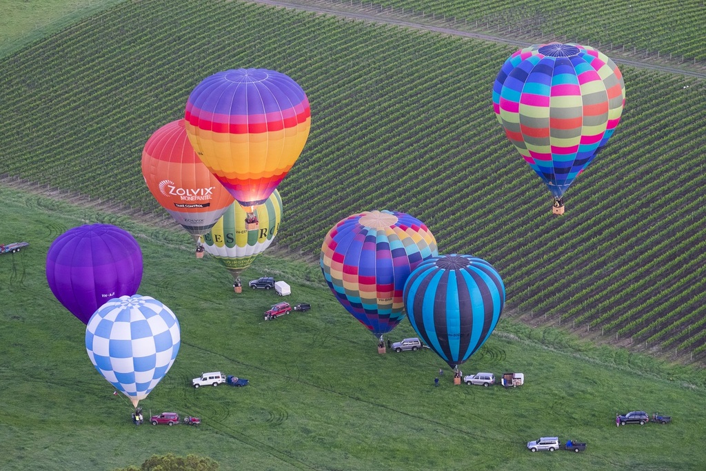 Up, up and away across the Yarra Valley in a basket of dreams