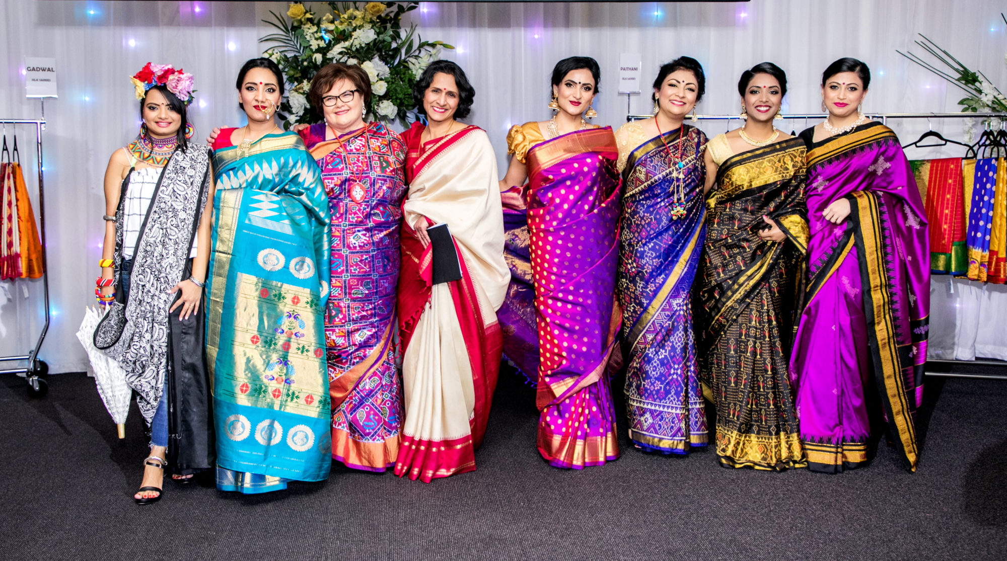 five pleats sarees